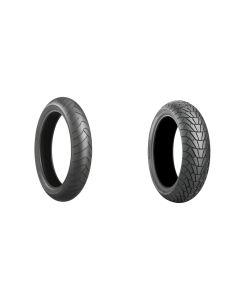 Bridgestone Battlax BT023 120x70x17 And Battlax Adventurecross Scrambler AX41S 160x60x17 Full OEM Tire Set For Honda NC700X 12-13
