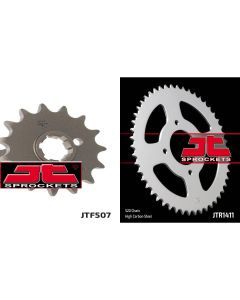 Front & Rear Sprocket Kit for KAWASAKI KLT250 C1,C2,C3 Prairie 83-85 JT Sprockets