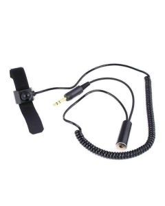 Rugged Air General Aviation Pilot Velcro Mount Push to Talk (PTT) Coil Cord PTT-VM2-AV