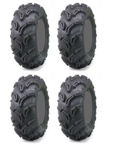 Four 4 Maxxis Zilla ATV Tires Set 2 Front 27x9-12 & 2 Rear 27x11-12