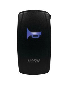 DragonFire Racing Laser-Etched Dual LED Switch - Horn on/off - Blue - 04-0052