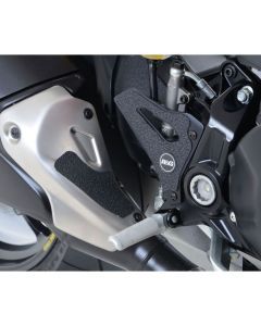 R&G Racing Black Boot Guard Kit For 2016-2019 Ducati Monster 1200 R EZBG207BL