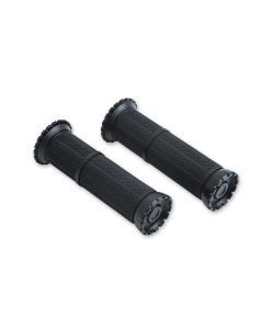 Kuryakyn Black Riot Handlebar Throttle Grips Honda Suzuki Universal 1" Fit