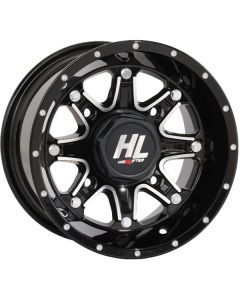High Lifter 12x7 4/137 4+3 Gloss Black Machined HL4 Wheel 12HL04-1137