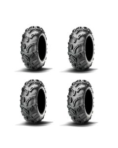Full Set Of Maxxis Zilla Bias (6 Ply) UTV Tires 25x10-12 (4)