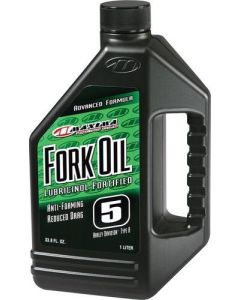 Maxima Motorcycle Fork Suspension Oil 5WT 1Liter Dirt Bike Motocross 54901