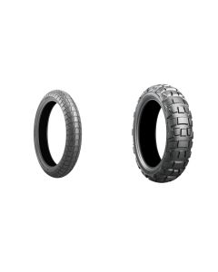 Bridgestone Battlax Adventure Trail AT41 90x90x21 And Battlax Adventurecross AX41 150x70x18 Full OEM Tire Set For Honda Africa Twin Adventure Sports (CRF1100L4) 2023+