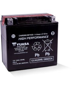 Yuasa Maintenance Free YTX14HBS 12 Volt Battery YUAM6RH4H