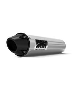 HMF Muffler Can-Am Outlander MAX 09-12 Brushed Performance Slip On Exhaust Black Euro End Cap