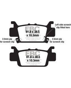EBC 1 Pair SV Series Severe Duty Brake Pads MPN FA703SV