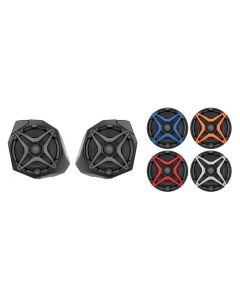 SSV Works Front Kick 6.5" Speaker Pods And White Grills For Can-Am Maverick X3 17-22