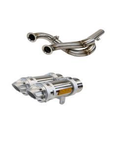 RJWC 1199 Mud Edition Dual Centered Slip On Exhaust For Can Am Renegade 570/850/1000 G2 XMR 2016-23