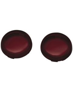 Kuryakyn Lenses for Bullet Style Turn Signals Red