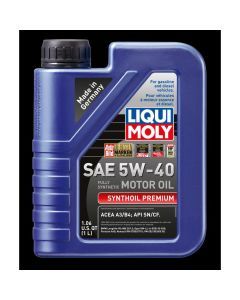 Liqui Moly 1L Synthoil Premium SAE 5W40 Motor Oil 2040