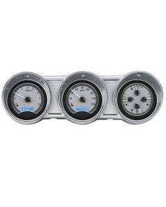 Dakota Digital 1962-1963 Ford Fairlane VHX Silver Blue Display Gauge Kit VHX-62F-FAR-S-B