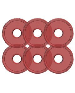 KC HiLiTES Cyclone V2 LED - Replacement Lens - Red - 6-PK 4413