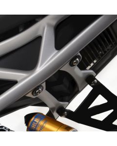 R&G Racing Black Rear Foot Rest Delete Blanking Plates LHS BLP0117BK