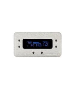 Digital Rectangular Climate Control system, fits Vintage Air Gen II, Satin Bezel, Teal Display