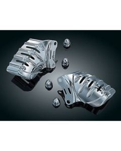 Kuryakyn Bolt On Chrome Front Brembo Brake Caliper Covers Harley Touring 08-2018