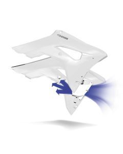 Cycra Powerflow Intake Radiator Shroud White - 1CYC-1889-42