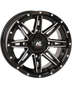 High Lifter 14x7 4/156 4+3 Gloss Black Machined HL22 Wheel 14HL22-1156