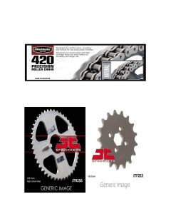 420 Precision Roller Chain, Front & Rear Sprocket Kit for HONDA ATC70 1982-1985