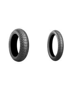 Bridgestone Battlax Adventurecross Scrambler AX41S Tire Pair For Ducati Scrambler 400 2017
