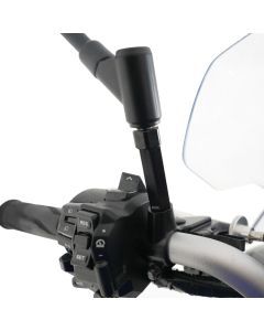 R&G Racing Black Mirror Risers For 2022-2024 Aprilia Tuareg 660