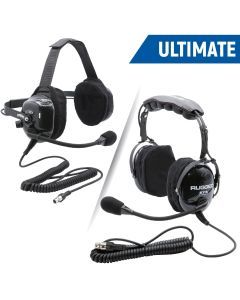 Rugged Radios ULTIMATE HEADSET for STEREO and OFFROAD Intercoms - Over The Head or Behind The Head