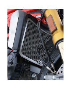R&G Racing Black Aluminum Radiator Guard For 2019-2020 Ducati Diavel 1260 S