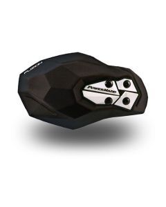 PowerMadd Fuzion Handguards Black/White with Hayes Brake Mount Kit