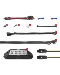 XK Glow App-Controlled 8 Piece Rock Pod Lights Rock Lights Black - XK-ROCK-ADV