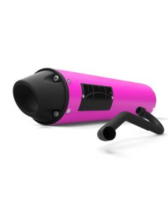 HMF Muffler Polaris RZR 170 10-21 Pink Performance Full System Exhaust Blackout Euro End Cap