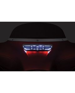 Kuryakyn Chrome Batwing Fairing LED Lighted Vent Accent Harley Touring 2014-2017