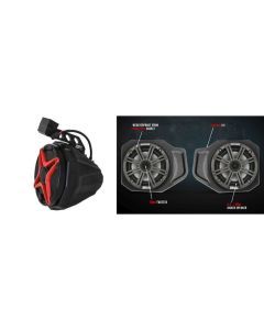 SSV Works Unloaded 10" Subwoofer And 6.5" Pods W/ Cage Mounted 6.5" SSV Speakers For Polaris RGR XP 1000 18-22