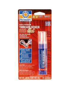 PERMATEX HIGH STRENGTH THREADLOCKER RED GEL