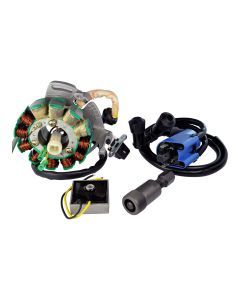 RMStator 200W Stator Kit With Regulator Rectifier, Ignition Coil, And Flywheel Puller
