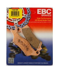 EBC 1 Pair Sintered R Series Heavy-Duty Brake Pads MPN FA618R