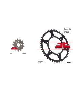 Front and Rear Steel Sprocket Kit for OffRoad KAWASAKI KX125K 1996-1997