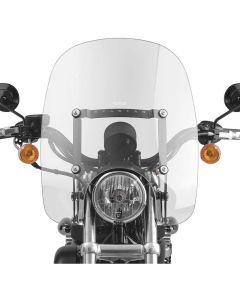 National Cycle Clear Spartan Quick Release Windshield With Mount Kit, Straight Forks