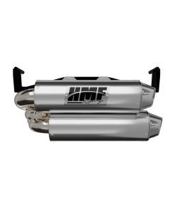 HMF Muffler Dual Full System Performance Exhaust Brushed Euro Polished End Cap For Can-Am Outlander 1000/850 2025-2026 14656636086