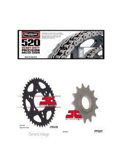 520H Heavy-Duty Chain,Front & Rear Sprocket Kit POL 350L Trail Boss 2x4 90-93