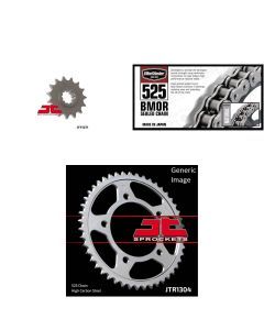 525 BMOR Chain Natural, Front & Rear Sprocket Kit for HONDA CBR600 1997-1998
