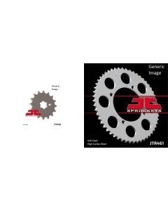 Front and Rear Steel Sprocket Kit for OffRoad KAWASAKI KX80L 1989-1990