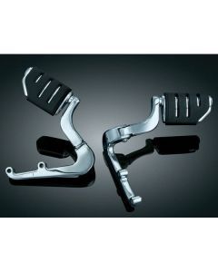 Kuryakyn Chrome Rubber Passenger Cruise Foot Pegs Honda Goldwing Valkyrie 1800