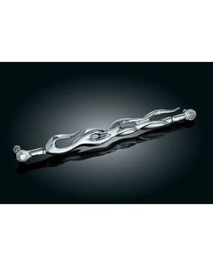 Kuryakyn Chrome Flame Shift Primary Linkage Trim Accent Harley Touring Softail