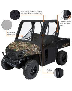 Quadgear UTV Cab Enclosure Black - 18-124-010401-00