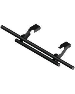 KFI Double Tube Rear Bumper - Black - 101425