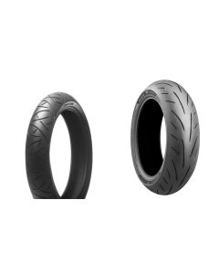 Bridgestone Battlax BT021/S23 120x70x17 And 180x55x17 Full OEM Style Tire Set For Yamaha FZ8 11-13
