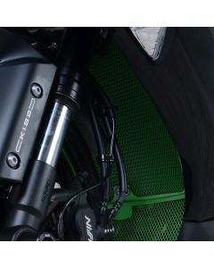 R&G Racing Black Aluminum Radiator Guard For 2019-2021 Kawasaki Ninja ZX6R ZX600F